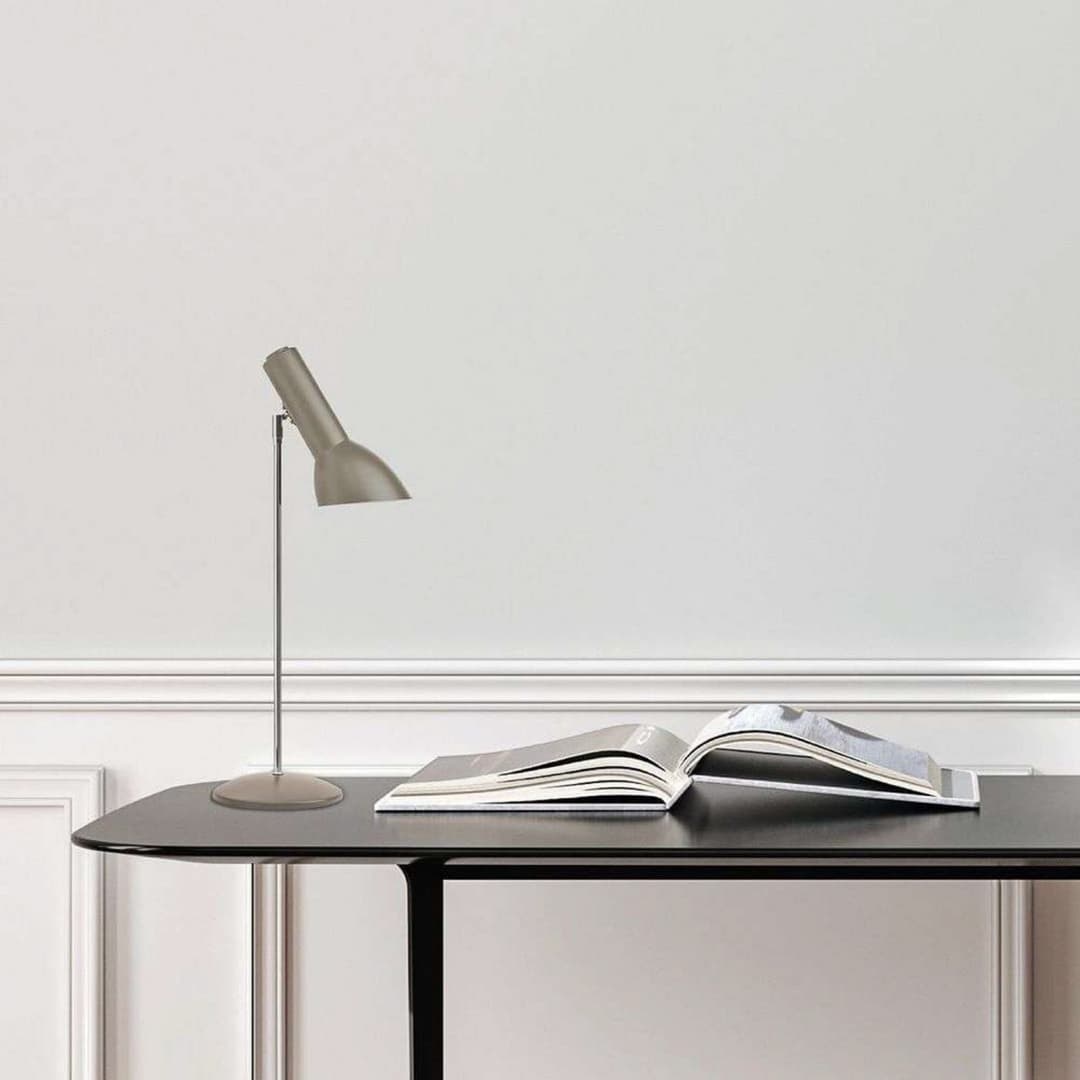 Oblique Tischleuchte Chrome/Sand - Cph Lighting - Wohnzimmer - Aluminium