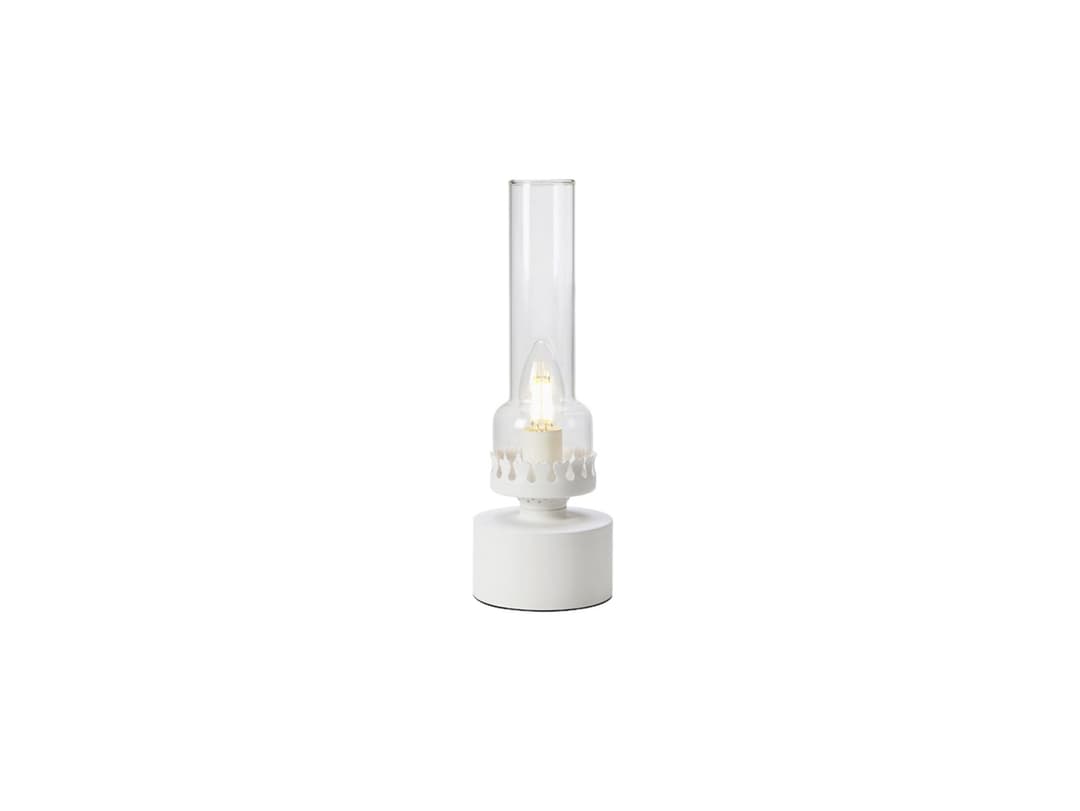 Kandella 1 Tischleuchte Sandy White/Clear - Markslöjd - Wohnzimmer - Glas