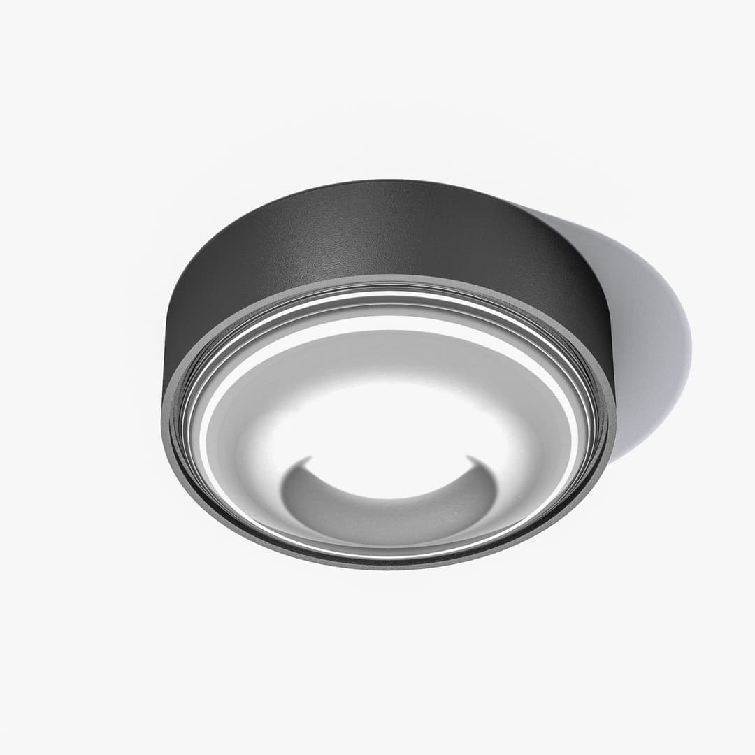 Sif LED-Deckenleuchte schwarz IP65 dimmbar - Loom Design - Badezimmer - Modern - Metall - Rund