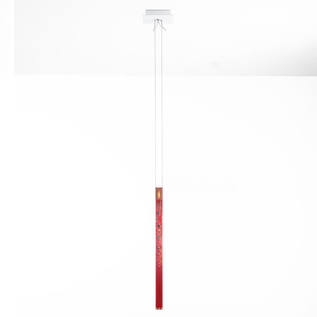 One New Flame Pendelleuchte Rot - Ingo Maurer - Wohnzimmer - Design - Metall - Einflammig