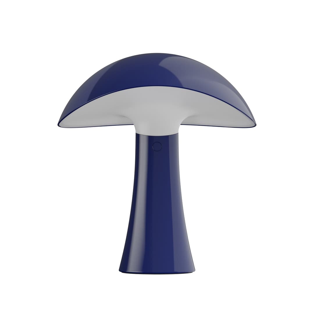Rumee 220 PORTABLE Akkutischlampe, blau, IP44 - Louis Poulsen - Wohnzimmer - Design - Kunststoff - Mit Schirm