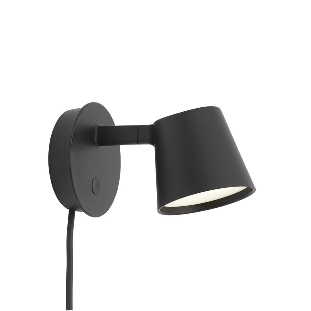 Tip Wandleuchte Black - Muuto - Wohnzimmer - Aluminium