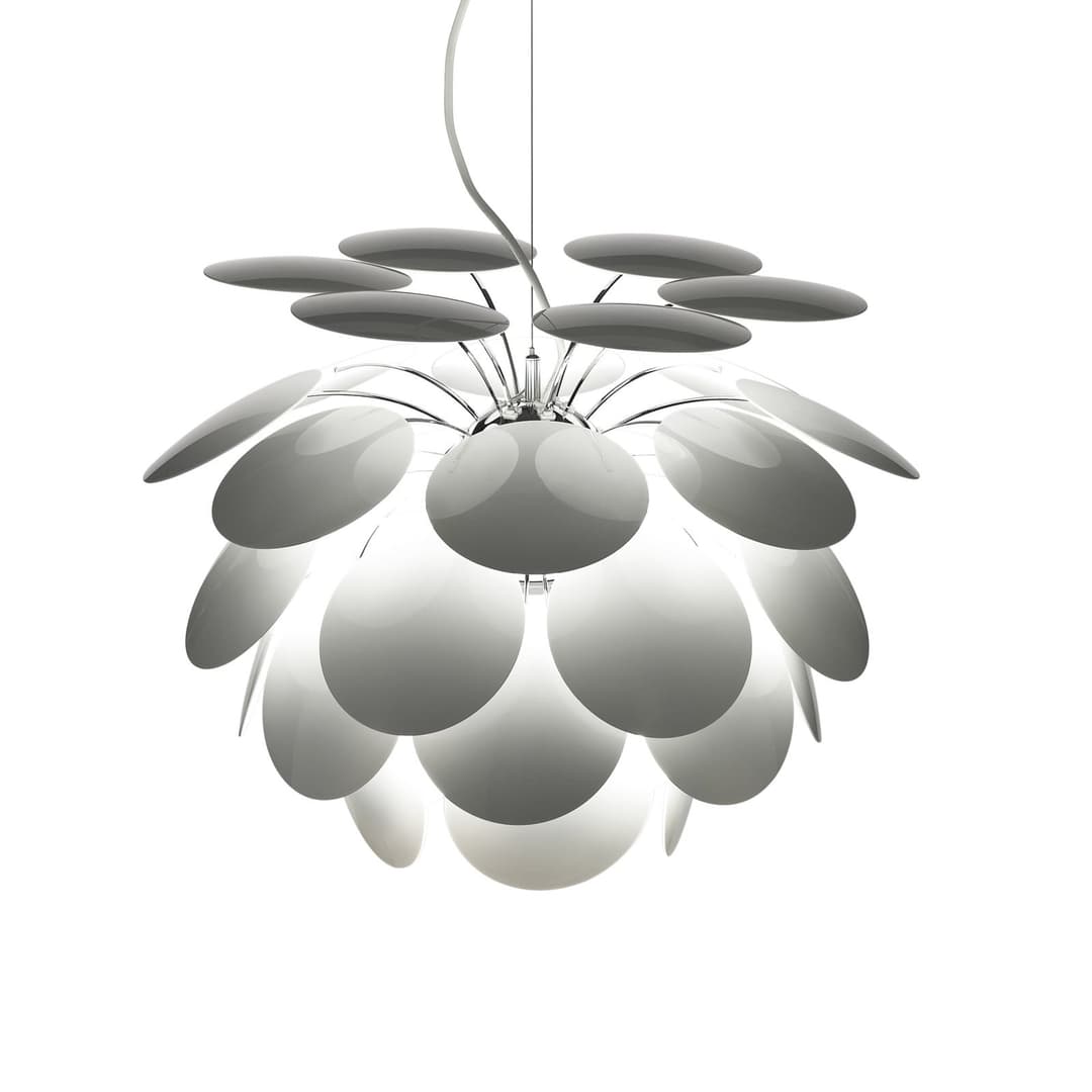 Discoco Pendelleuchte Ø68 Weiß - Marset Discocó - Wohnzimmer - Design - Kunststoff - Einflammig