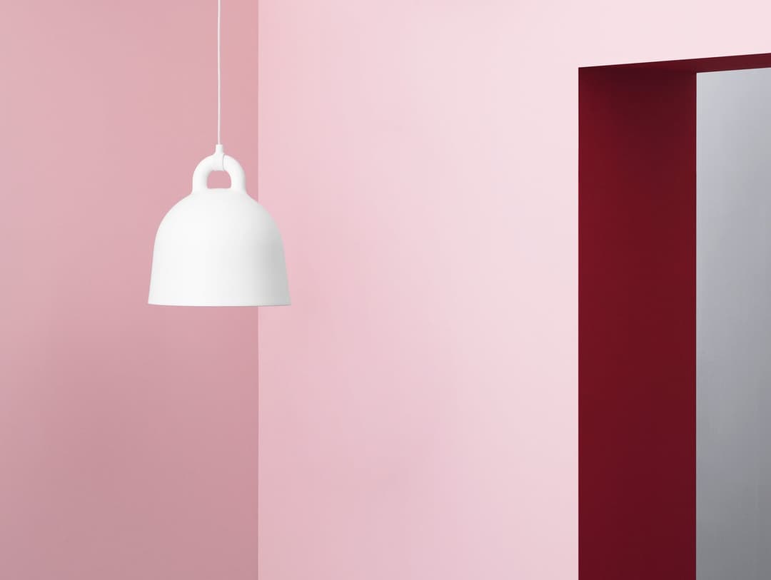 Bell Pendelleuchte Small Weiß - Normann Copenhagen - Wohnzimmer - Aluminium