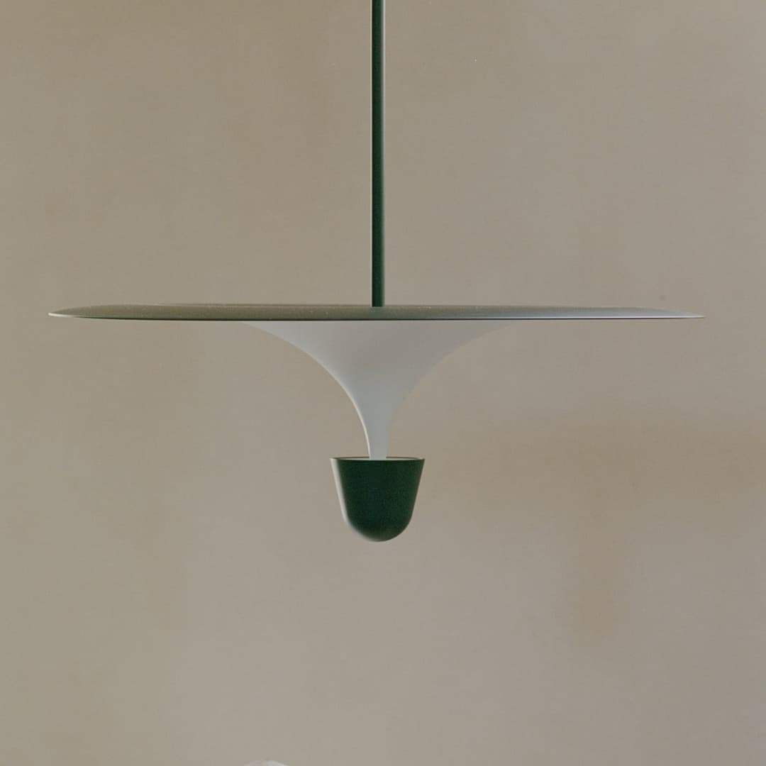 Kantarell LED-Pendelleuchte, Ø 60 cm, schwarz - New Works - Esszimmer - Design - Metall - Einflammig