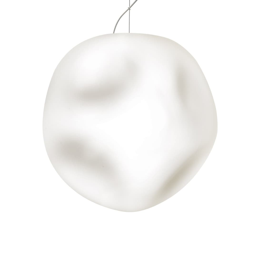 Hoba Grande Hängelampe, Ø 36cm, Abhängung 350 cm - Foscarini - Wohnzimmer - Design - Glas - Einflammig