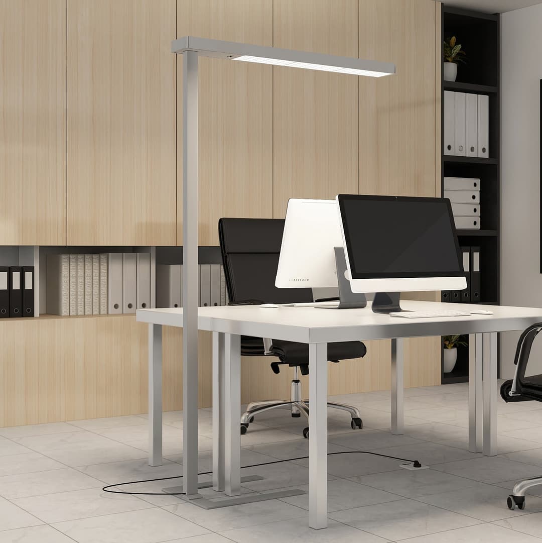 Susi Stehleuchte w/Sensor Silver - Arcchio - Arbeitszimmer / Büro - Modern - Aluminium - Eckig