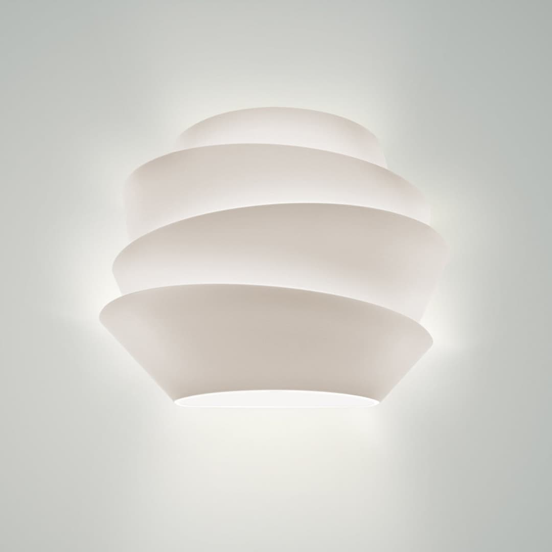 Le Soleil Wandleuchte R7s, weiß - Foscarini - Wohnzimmer - Design - Kunststoff