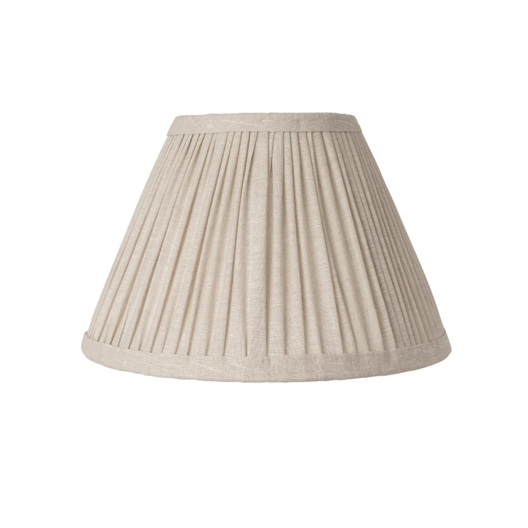 Ella Lampenschirm, beige, Ø 33 cm, Leinen - Watt & Veke - Design - Stoff / Textil