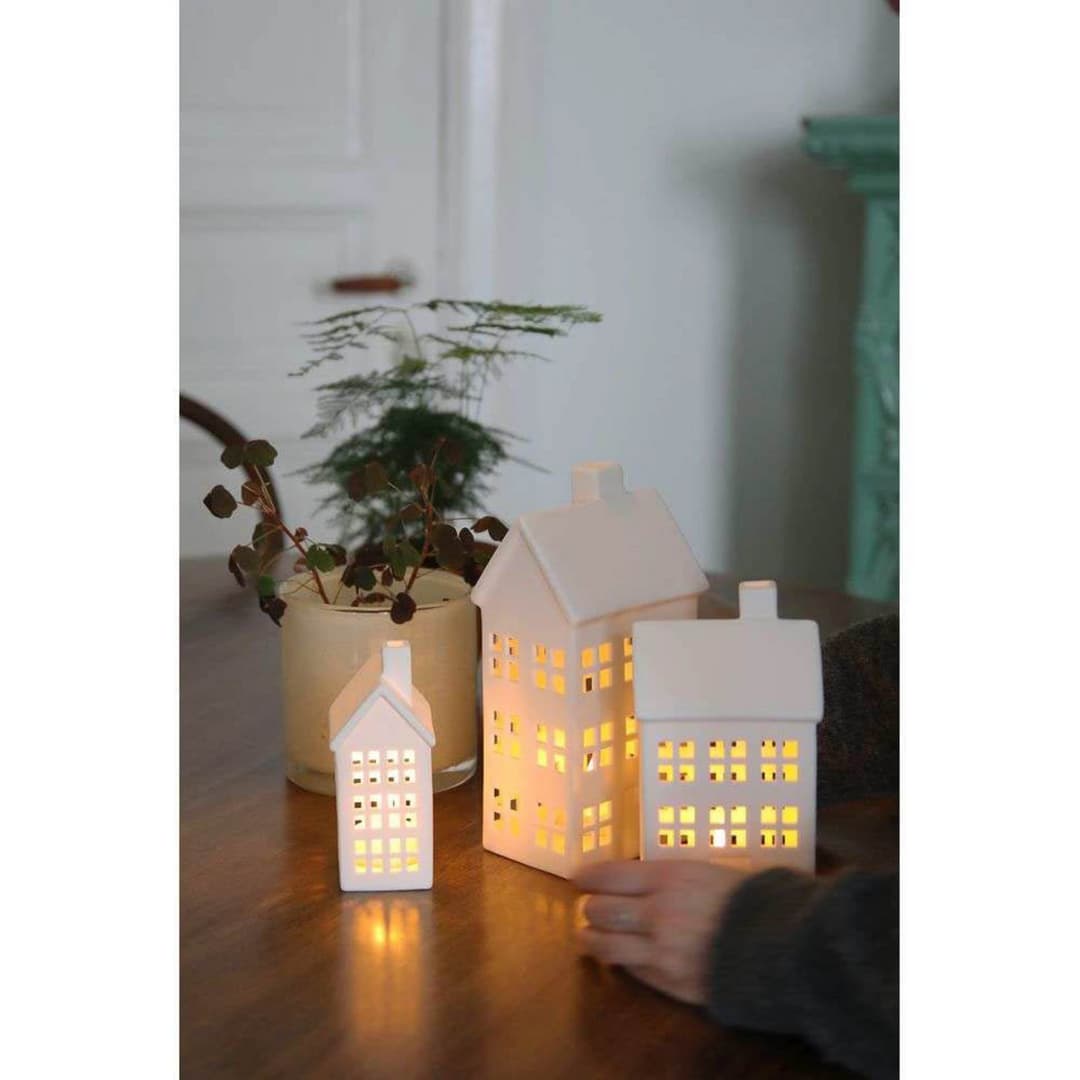 Eton Decoration Tischleuchte 3 pcs. White - Markslöjd - Wohnzimmer - Keramik