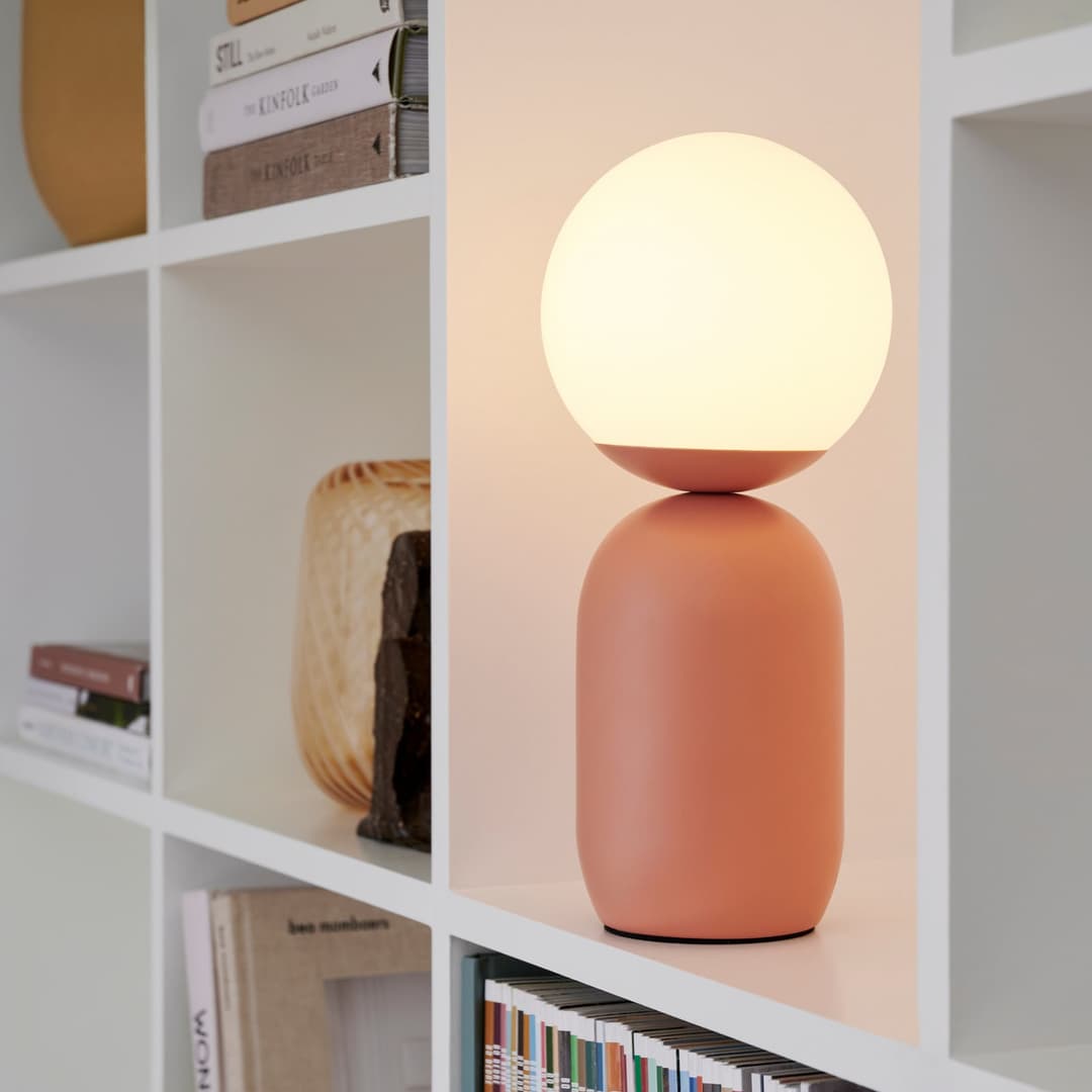 Notti Tischleuchte Terracotta - Nordlux - Wohnzimmer - Skandinavisch - Metall - Mit Schirm