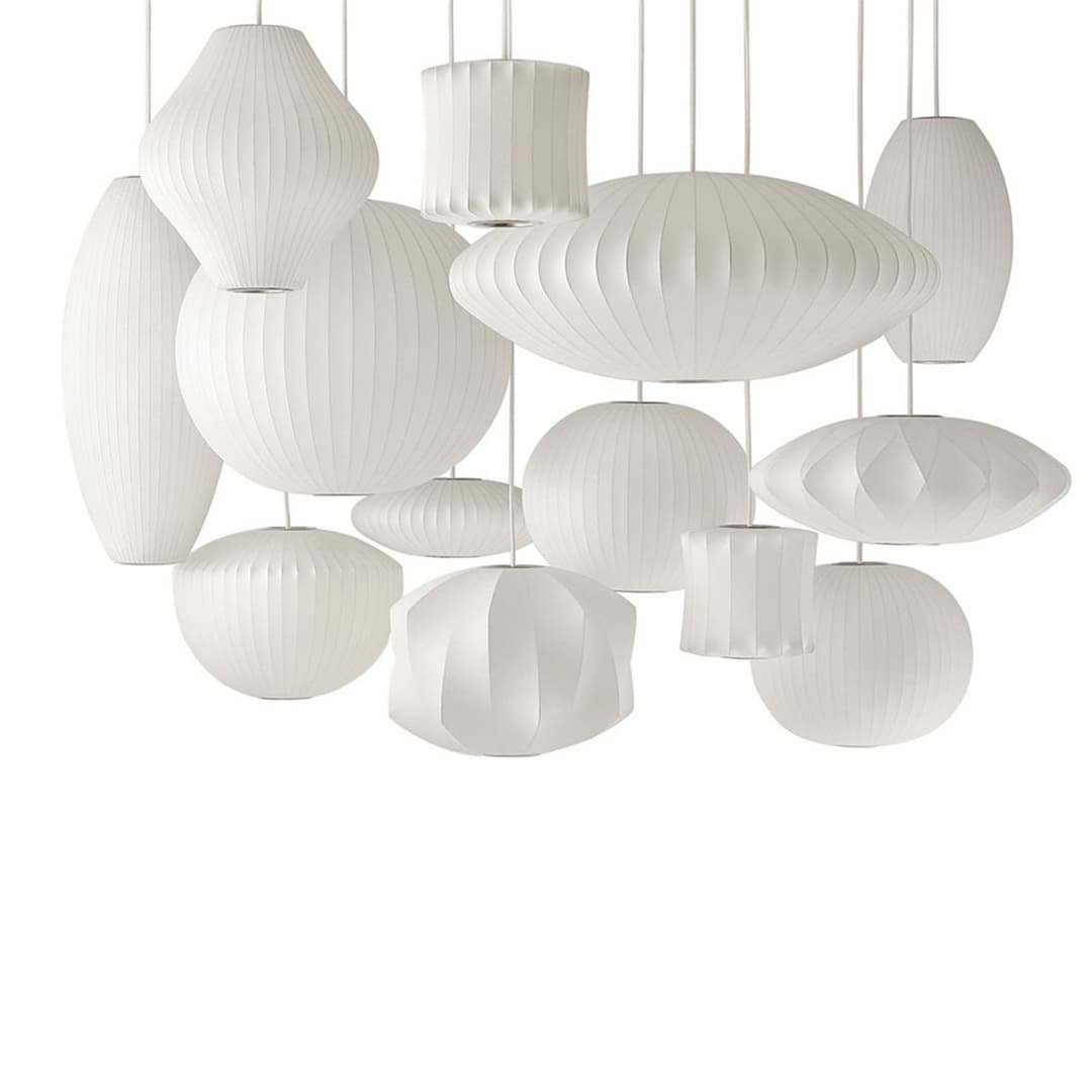 Nelson Pear Bubble Pendelleuchte S Off-White - Herman Miller HAY - Esszimmer - Kunststoff