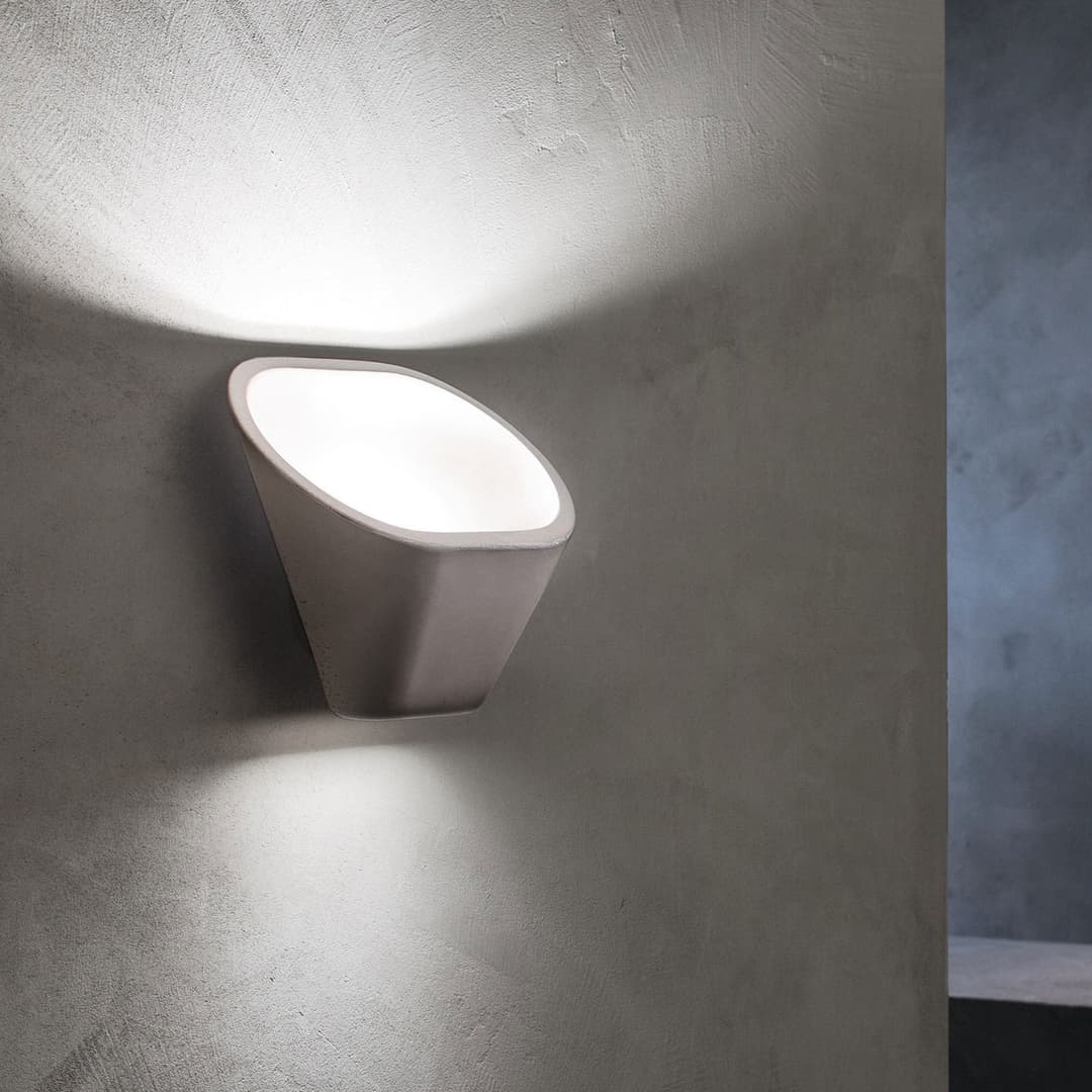 Aplomb Wandleuchte, grau, R7s - Foscarini Aplomb R7s - Wohnzimmer - Design - Beton - Mehrflammig
