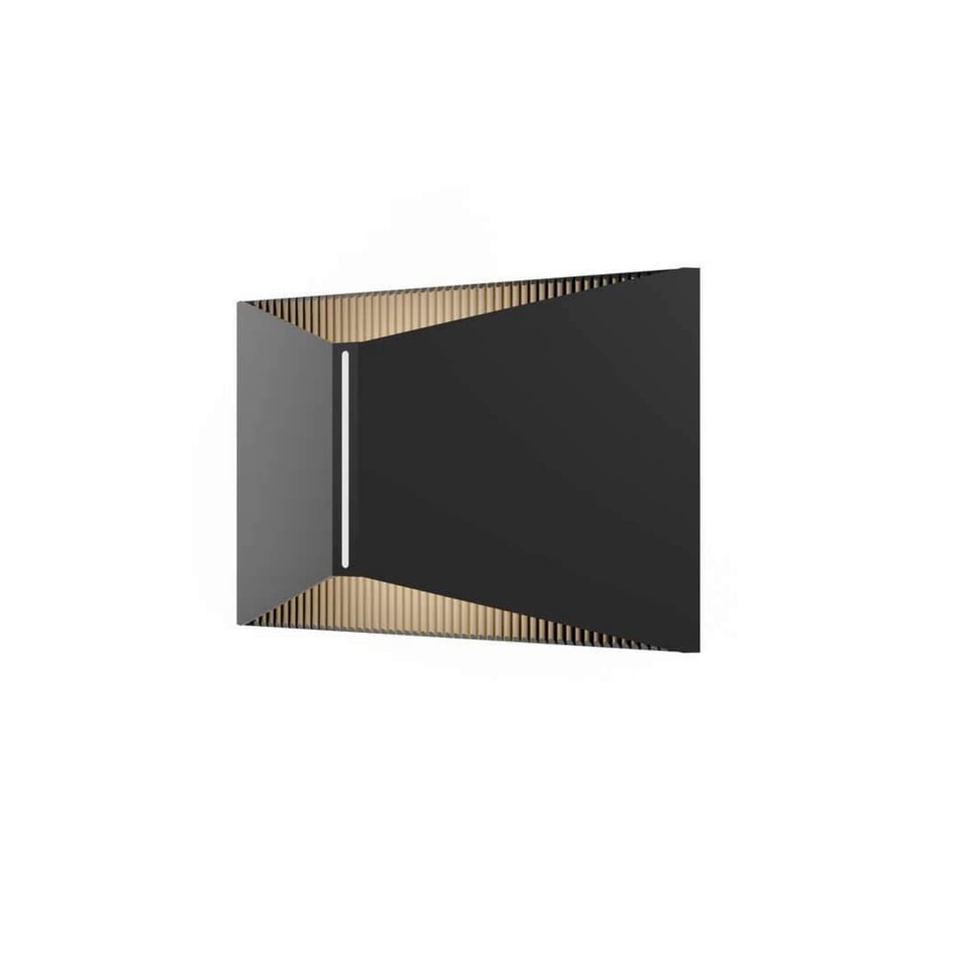 X Wandleuchte IP65 Black - Loom Design - Terrasse - Modern - Aluminium - Bündig