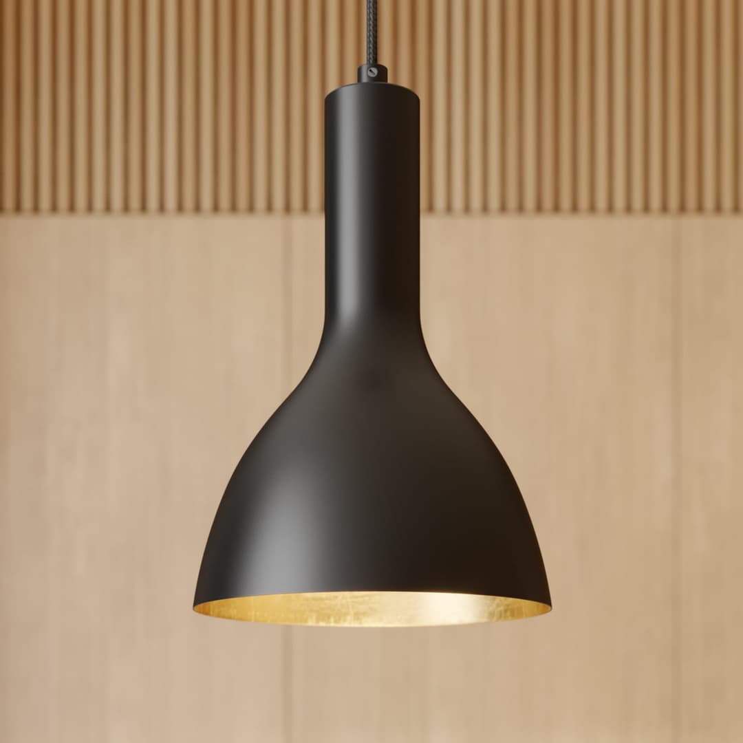 Cosmina 1 Pendelleuchte Black/Gold - Arcchio - Küche - Modern - Metall - Einflammig