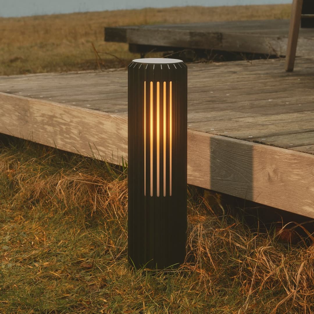 Aludra 45 Gartenleuchte Seaside, schwarz - Nordlux - Aluminium - Einflammig