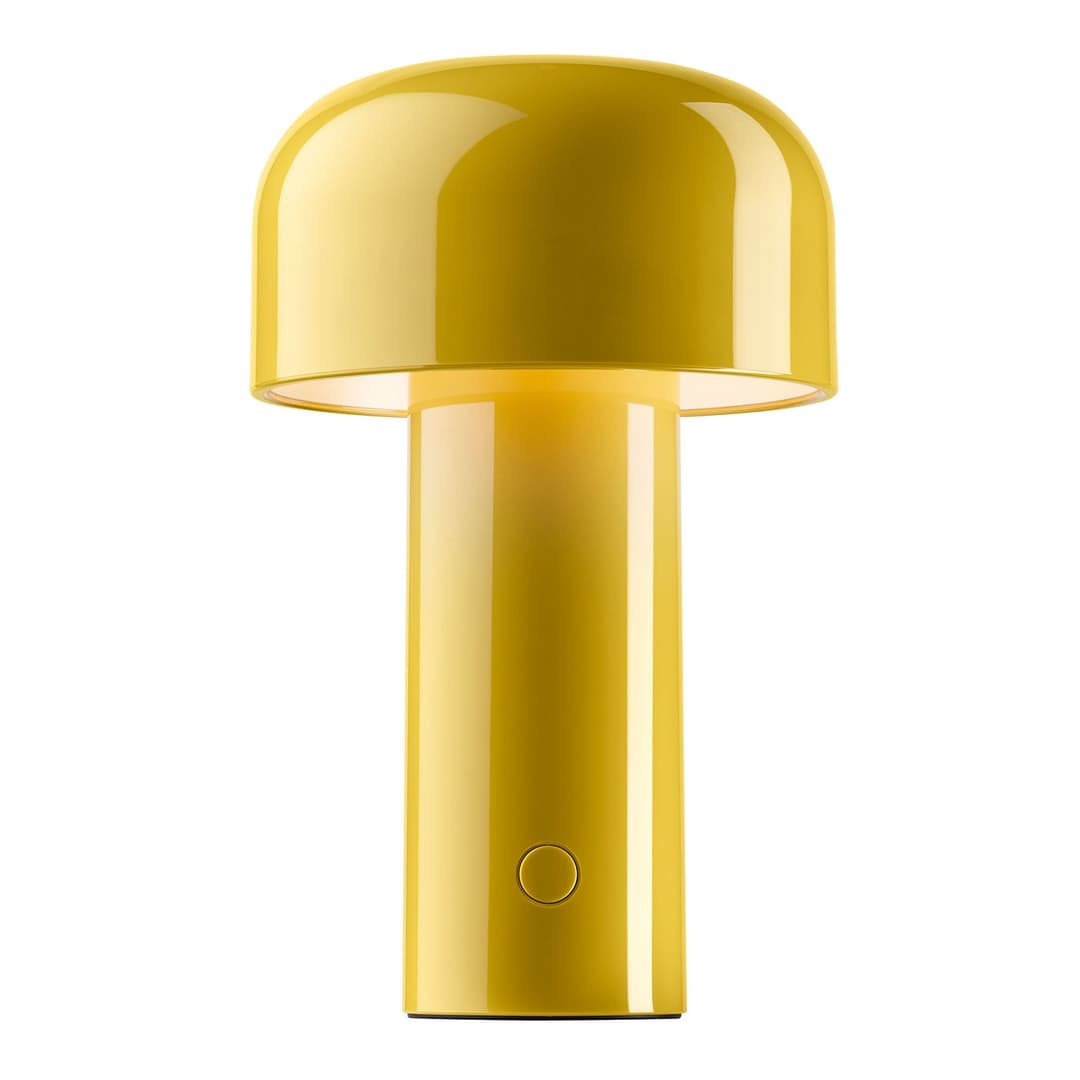 Bellhop Portable Tischleuchte Indian Yellow - Flos - Wohnzimmer - Design - Kunststoff - Mit Schirm