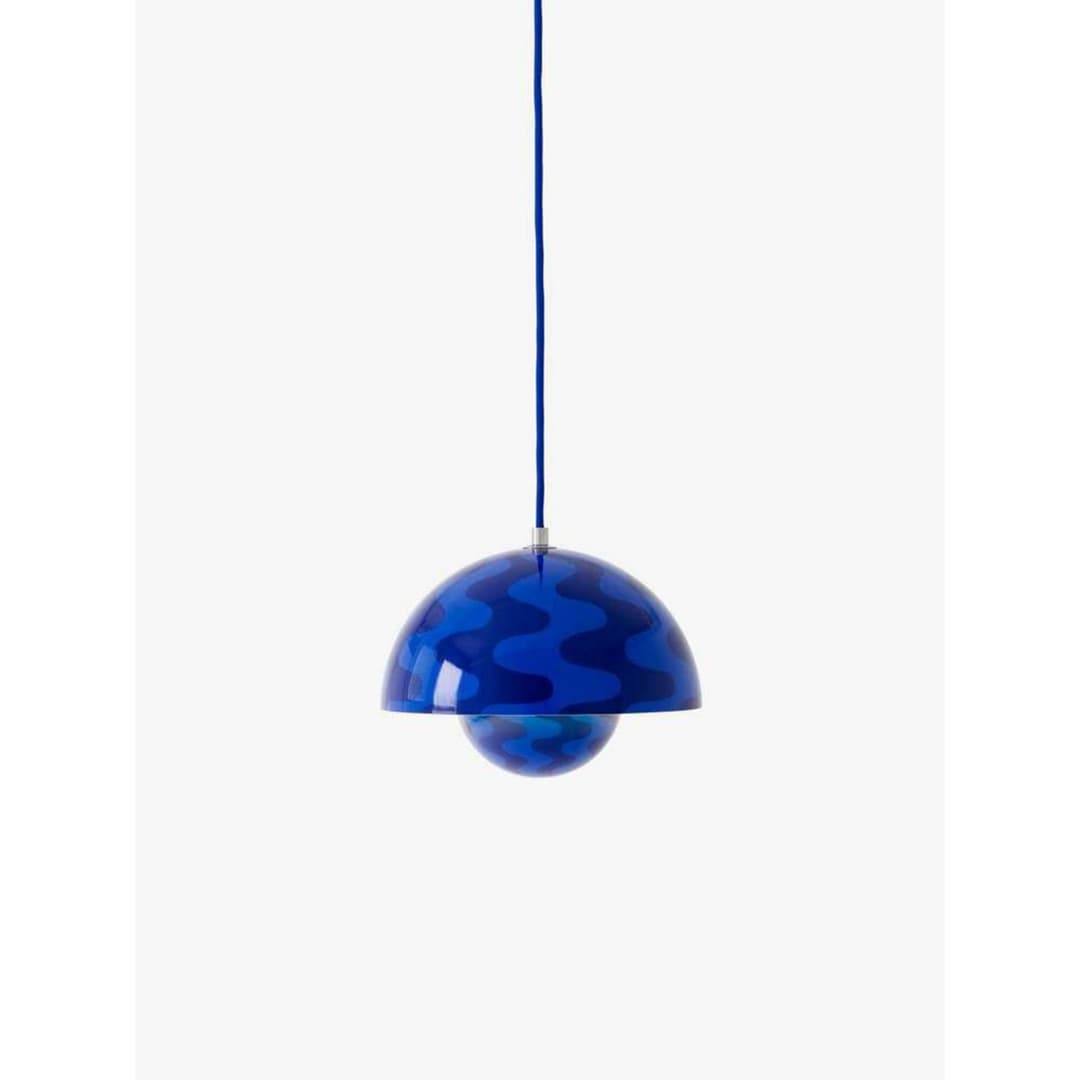 Flowerpot VP1 Pendellampe Ø23cm dämmerungsblau - &Tradition - Wohnzimmer - Design - Metall - Einflammig