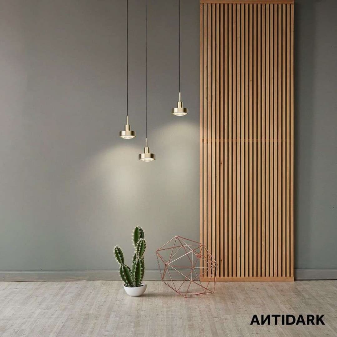Vip 3 Pendelleuchte Schwarz - Antidark - Wohnzimmer - Aluminium