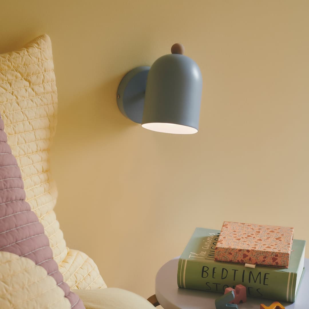 Gaston Wandleuchte Blue - Nordlux - Wohnzimmer - Skandinavisch - Metall - Einflammig