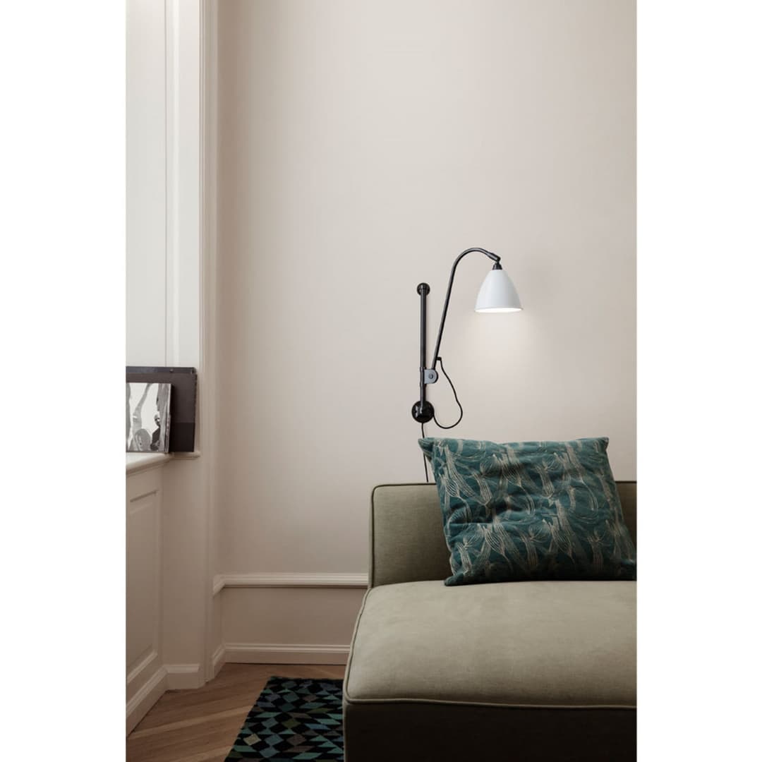 Bestlite BL5 Wandlampe, Ø 16 cm, schwarz/messing/weiß - GUBI - Wohnzimmer - Metall