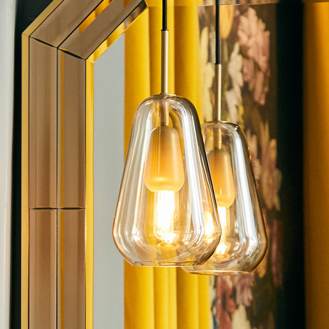 Anoli 1 Pendelleuchte Small Nordic Gold/Gold - Nuura - Wohnzimmer - Design - Glas - Einflammig