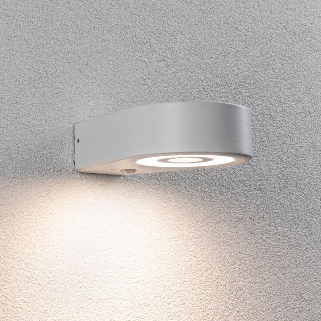 Silma Außenwandleuchte m/Sensor SWR Weiß - Paulmann - Modern - Aluminium - Rund