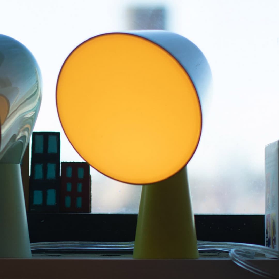 Binic Tischleuchte Gelb - Foscarini - Wohnzimmer - Design - Kunststoff