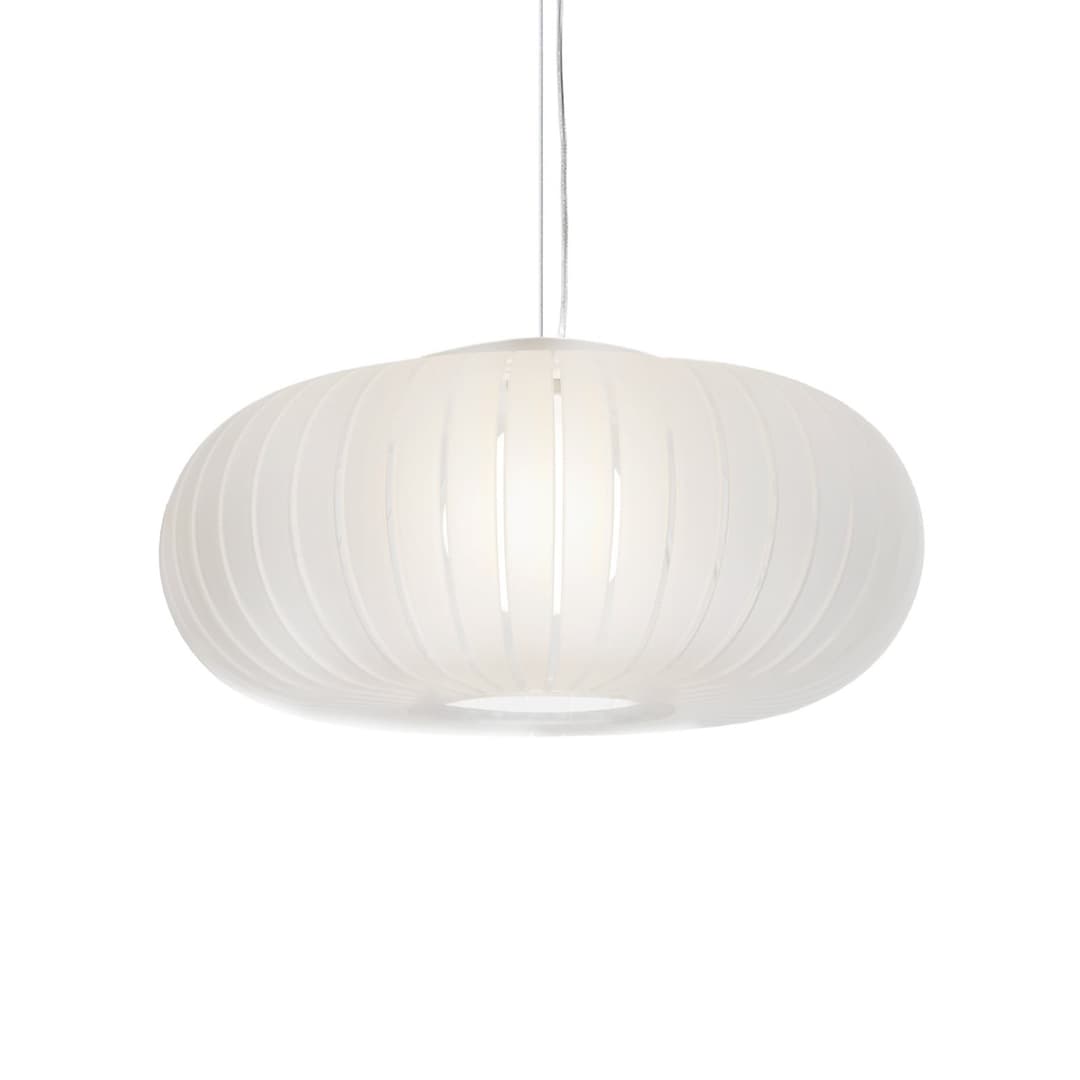 Hängeleuchte Teresa Frozen, eisfarben, Ø 50 cm, E27 - Kartell - Wohnzimmer - Design - Kunststoff - Einflammig