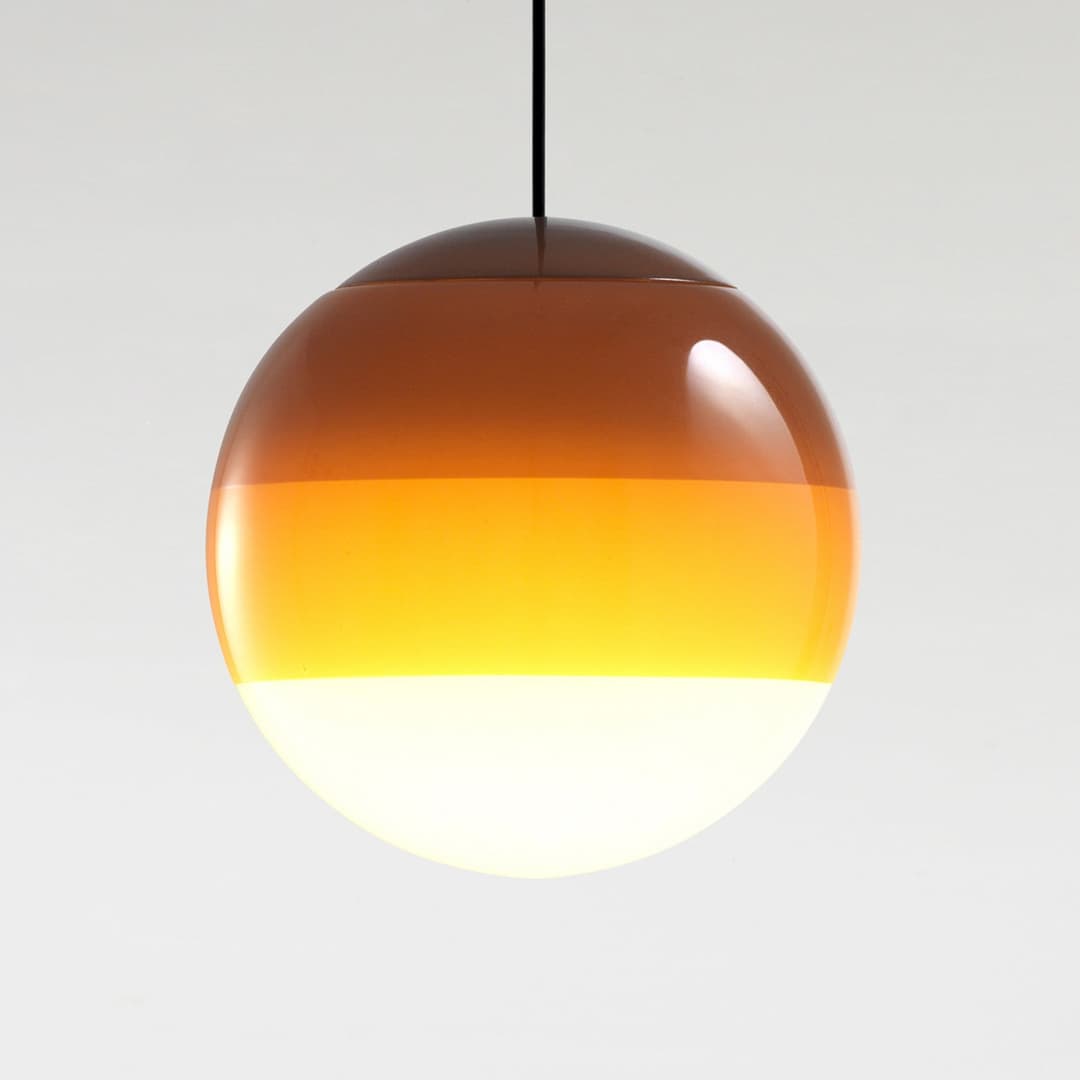 Dipping Light 30 Pendelleucte Amber - Marset - Wohnzimmer - Design - Glas - Kugel