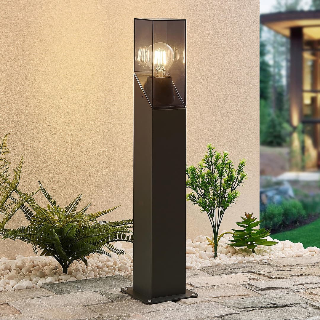 Fiola Gartenleuchte H60 Anthracite - Lucande - Terrasse - Modern - Metall - Einflammig
