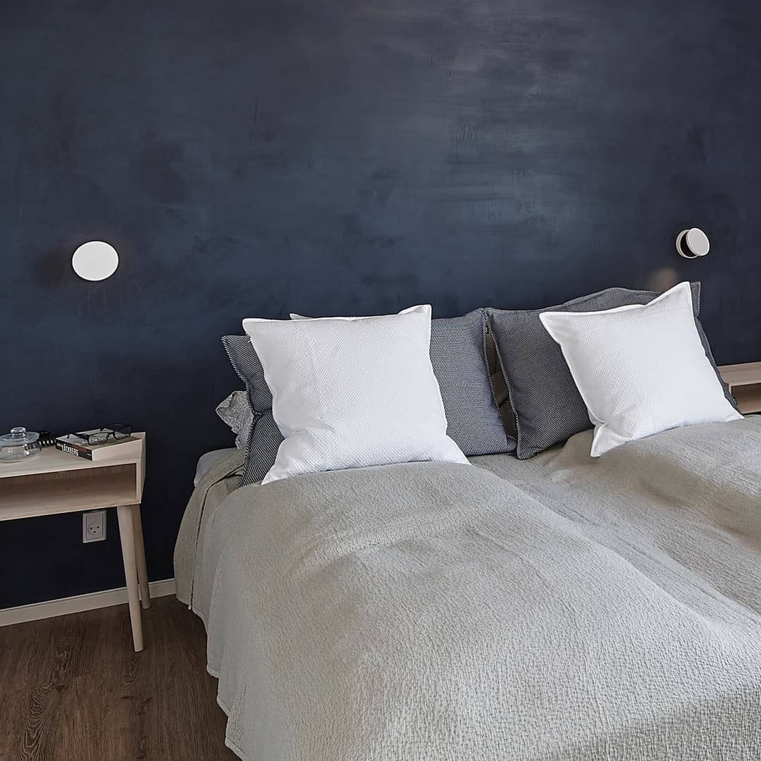 Dot W120 Wandleuchte Weiß - Antidark - Schlafzimmer - Aluminium