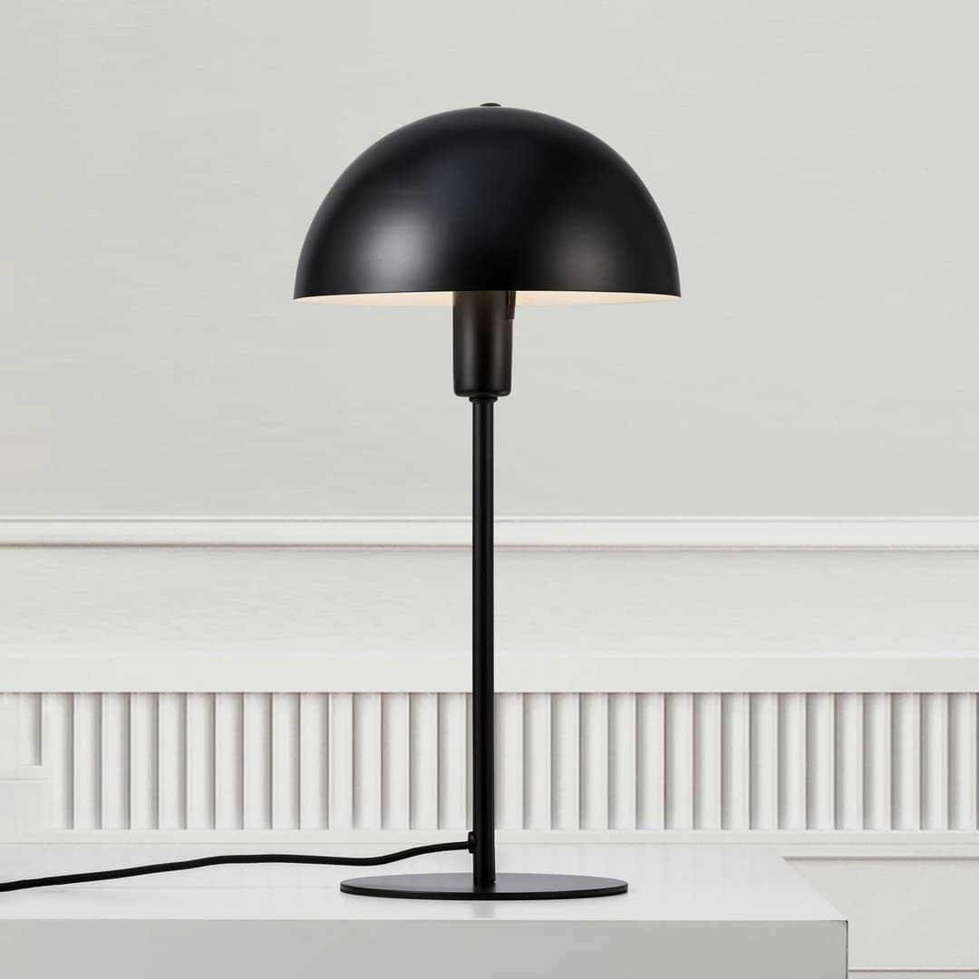 Ellen 20 Tischleuchte Black - Nordlux - Wohnzimmer - Skandinavisch - Metall - Mit Schirm