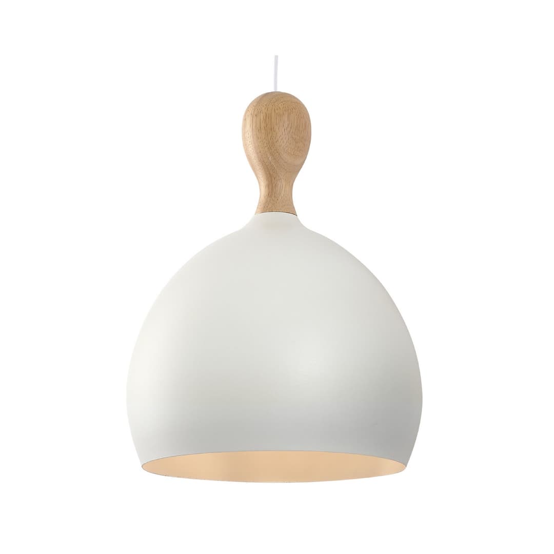 Dueodde Hängelampe, weiß, Ø 39 cm, Metall, E27 - Halo Design - Wohnzimmer - Skandinavisch - Einflammig