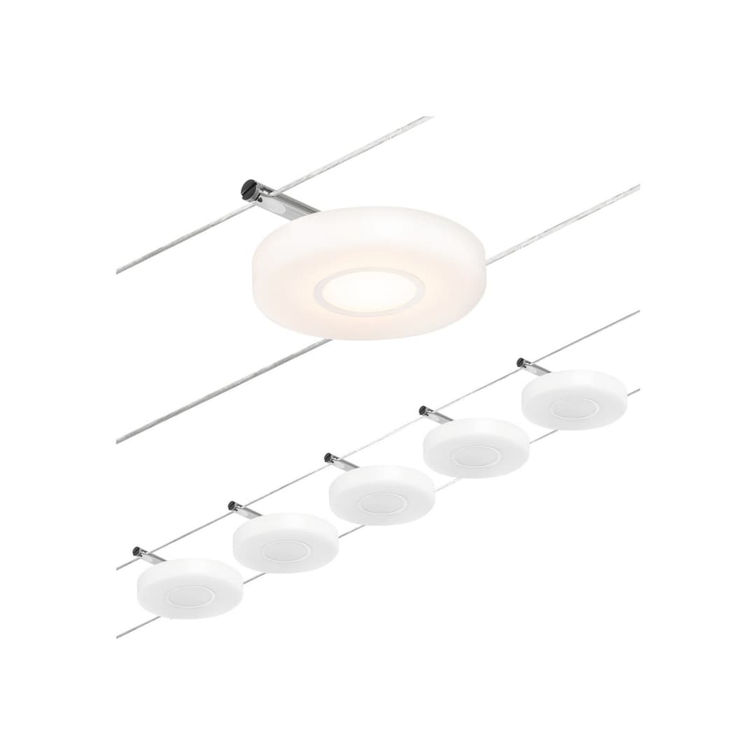 Wire DiscLED LED-Seilsystem, 5-flammig - Paulmann - Flurbereich - Modern - Kunststoff - Mehrflammig