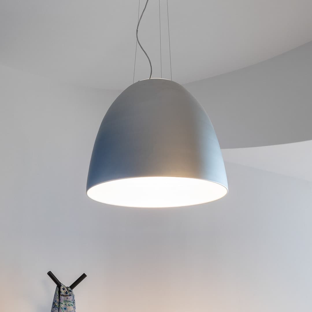 Nur App LED-Hängeleuchte metallgrau - Artemide - Wohnzimmer - Design - Einflammig