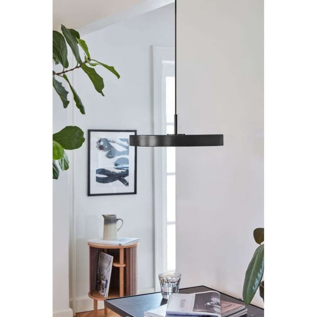 Asteria Plus Pendelleuchte, Ø 30 cm, grau/stahl - UMAGE - Wohnzimmer - Metall