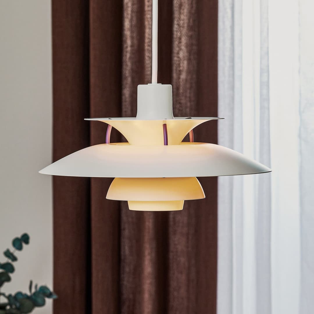 PH 5 300 Pendelleuchte Classic White - Louis Poulsen - Wohnzimmer - Design - Metall - Einflammig
