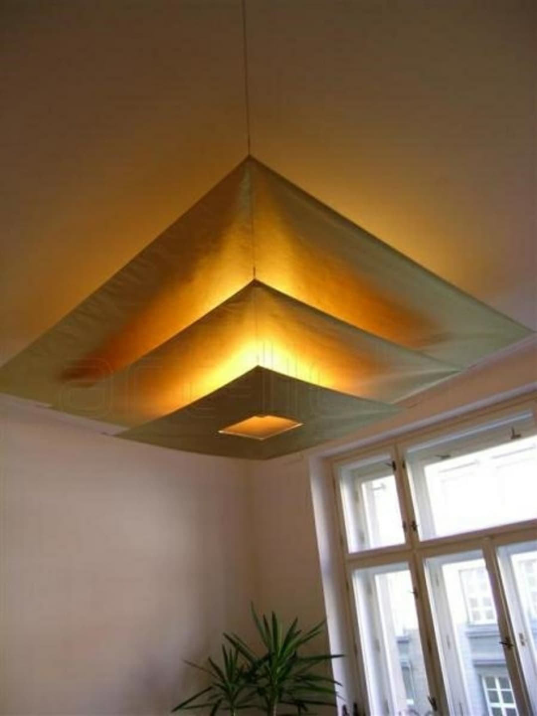 Lil Luxury Deckenleuchte Gold - Ingo Maurer - Wohnzimmer - Papier / Karton