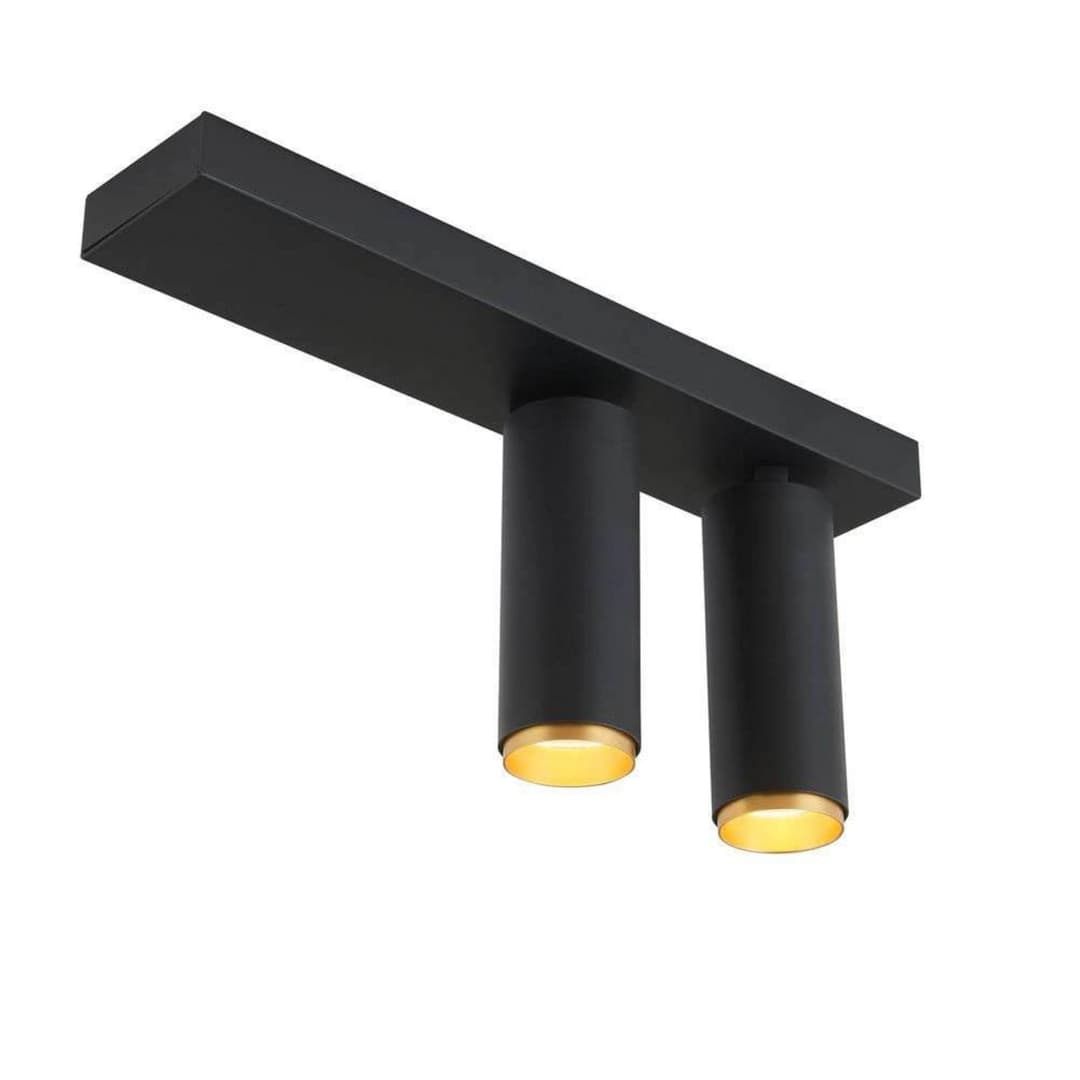 X-Beam Deckenleuchte Double Black Gold - Loom Design - Wohnzimmer - Modern - Aluminium - Mehrflammig