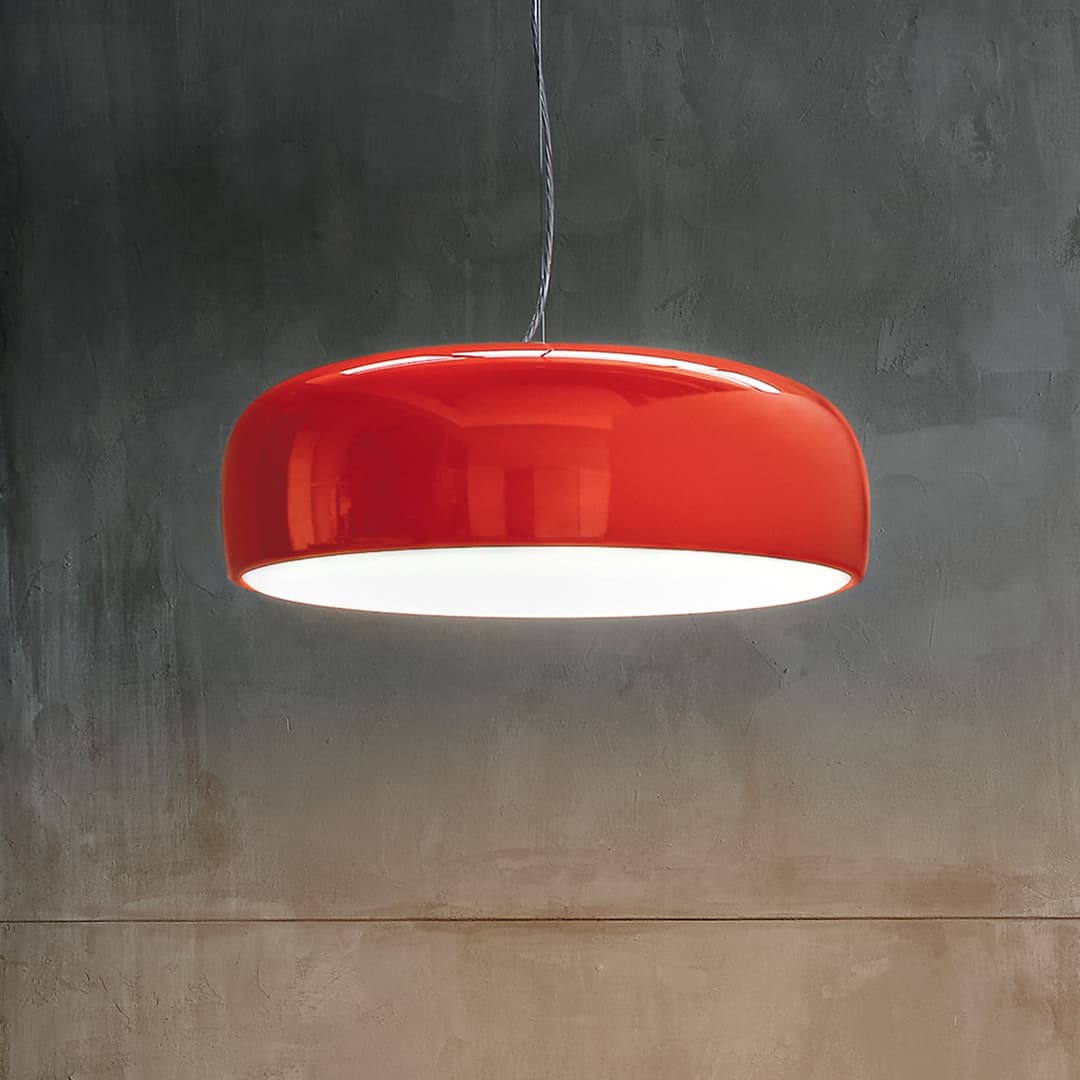 Smithfield S Pro Pendelleuchte Red - Flos - Wohnzimmer - Design - Metall - Einflammig