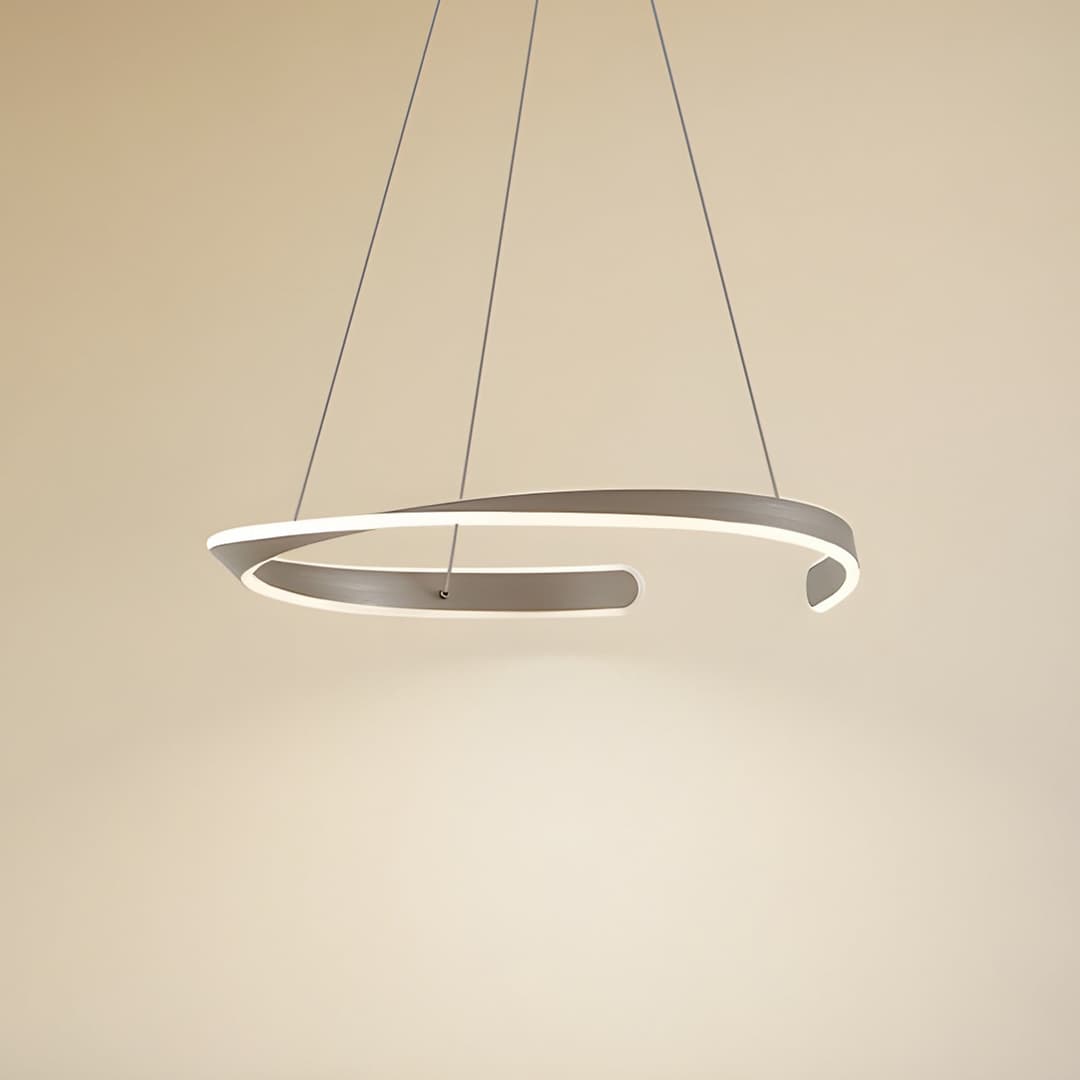 Eloura LED-Hängeleuchte, Metall, CCT, Ø 58 cm, silber - Lucande - Wohnzimmer - Modern - Einflammig