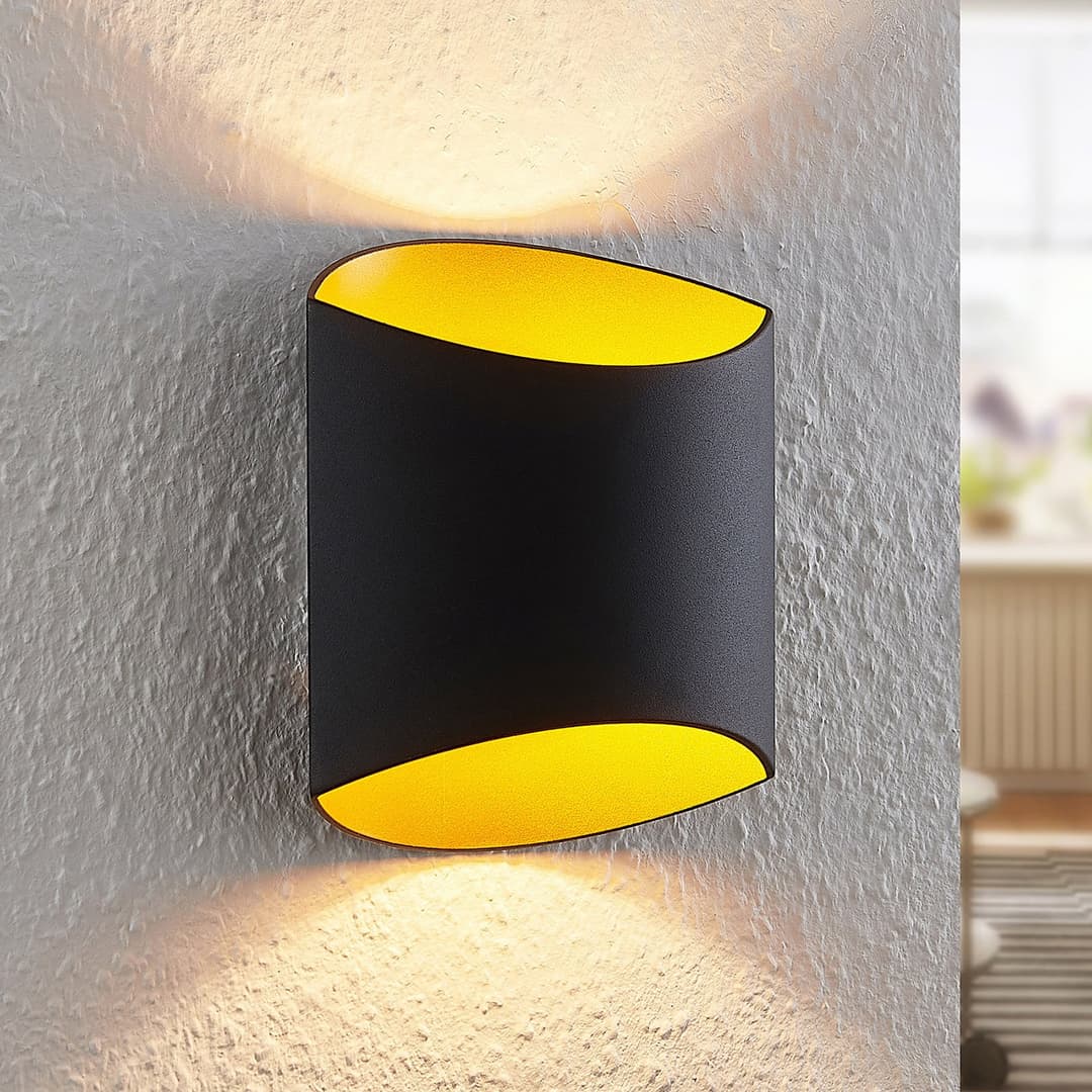 Vilja Wandleuchte Black/Gold - Arcchio - Flurbereich - Modern - Metall - Mehrflammig