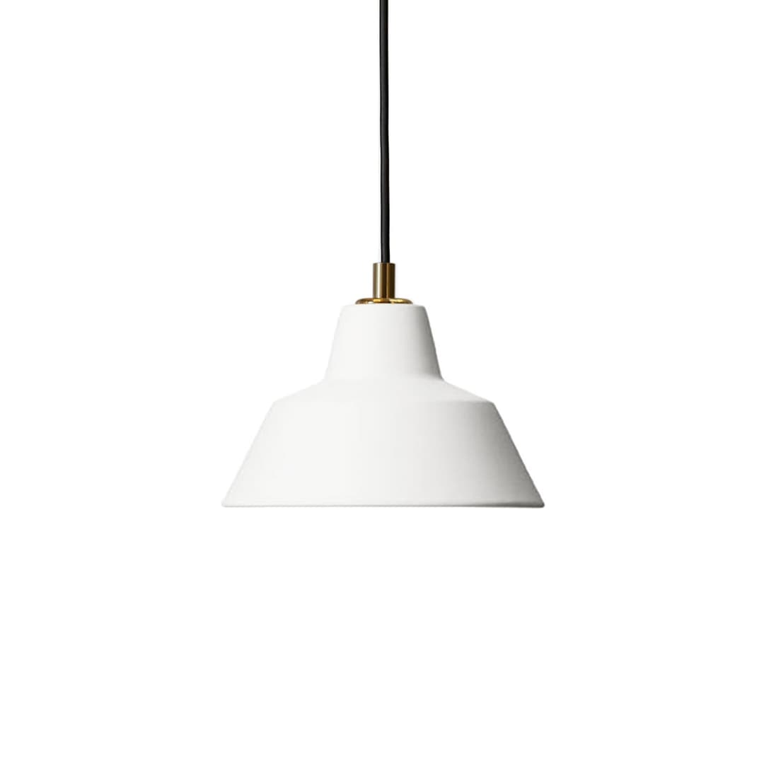 Workshop W1 Pendellampe, matt-weiß, Alu, E14 - Made By Hand - Esszimmer - Design - Aluminium - Einflammig