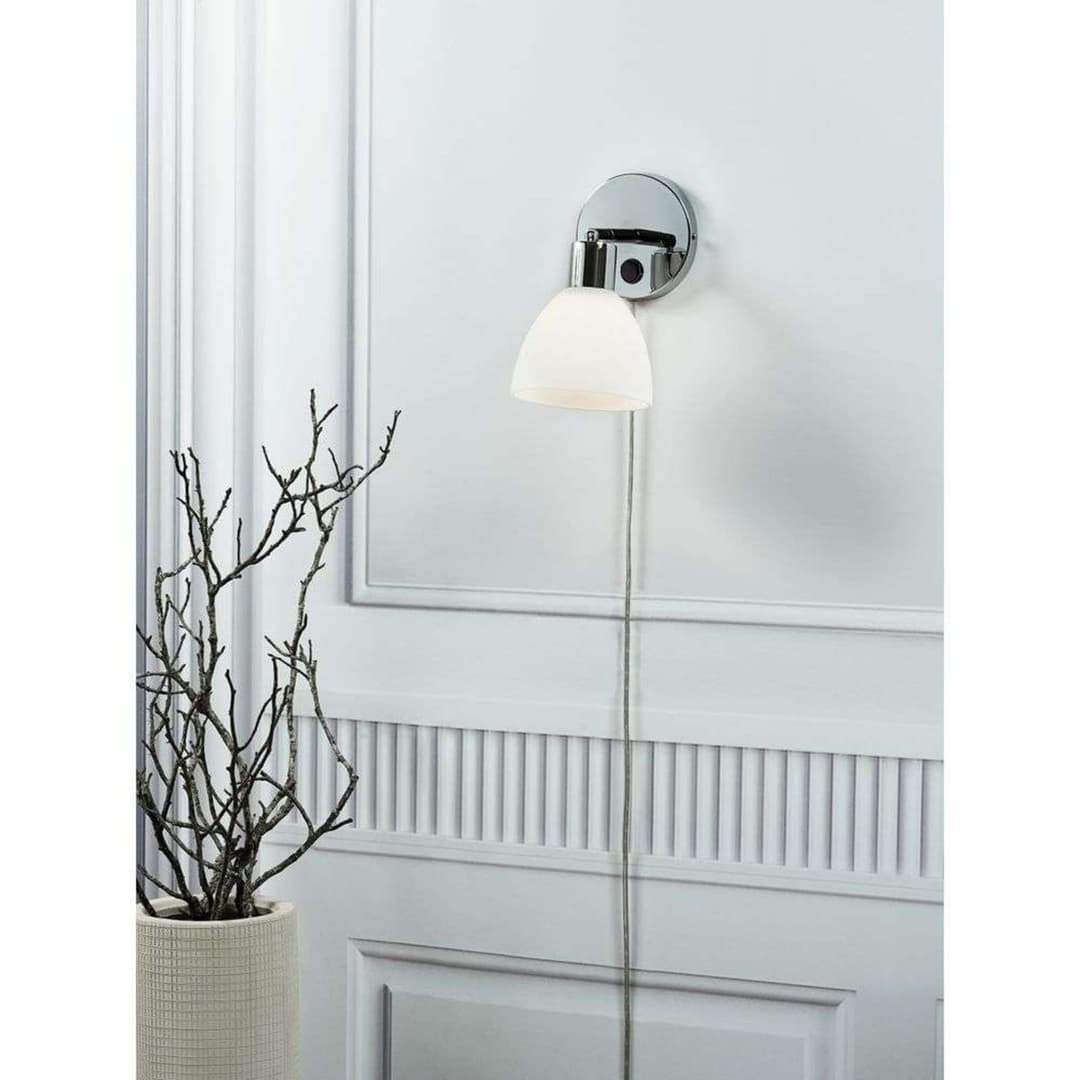 Ray Wandleuchte Chrome - Nordlux - Wohnzimmer - Glas
