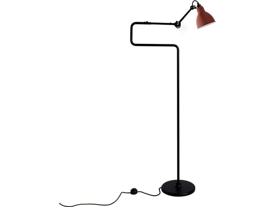 Lampe Gras 411 Stehleuchte, rot – DCW - Wohnzimmer - Metall