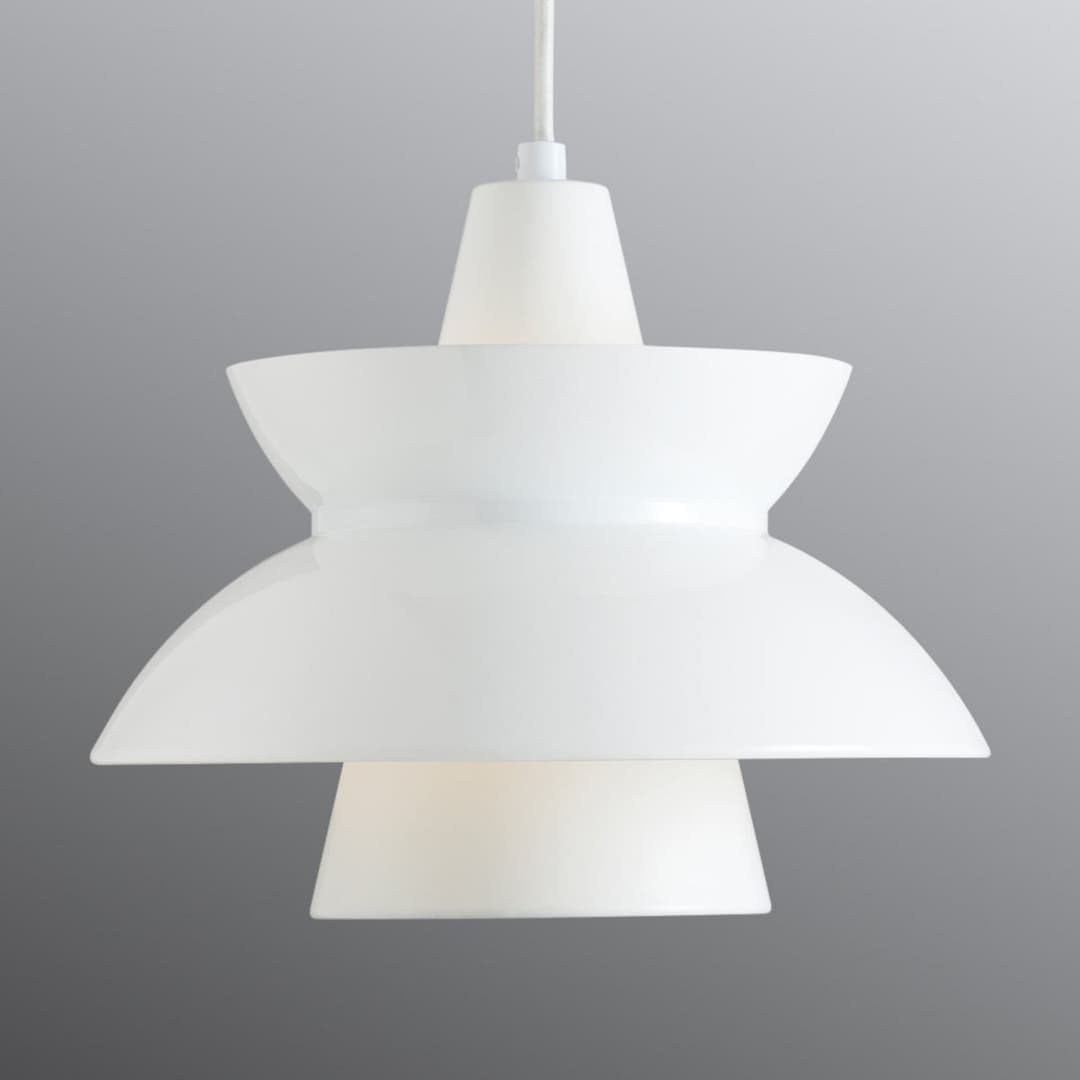 Doo-Wop Pendelleuchte White - Louis Poulsen - Wohnzimmer - Design - Metall - Einflammig