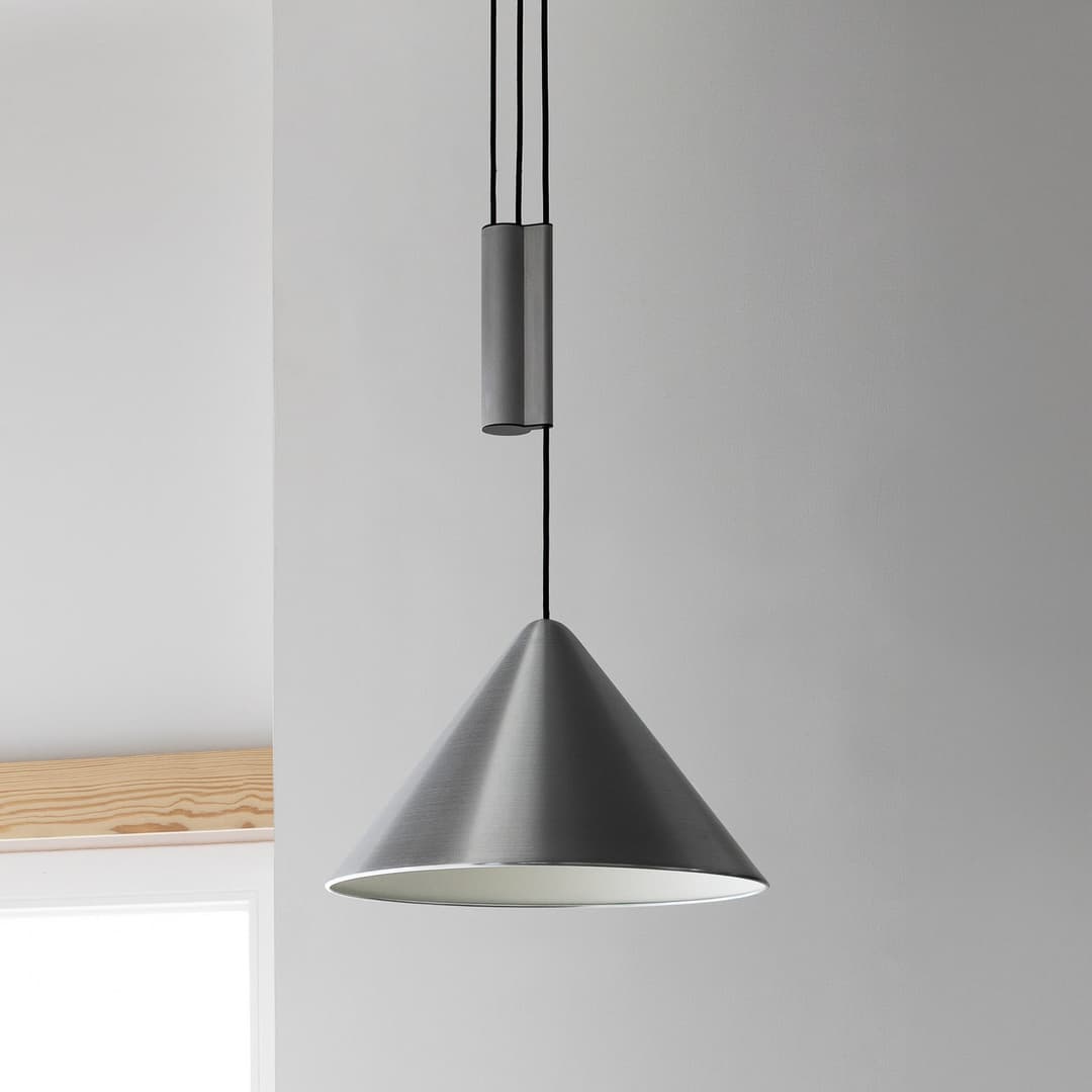 Compass Pendellampe, alu, Ø 43 cm, E27 - HAY - Wohnzimmer - Design - Aluminium - Einflammig