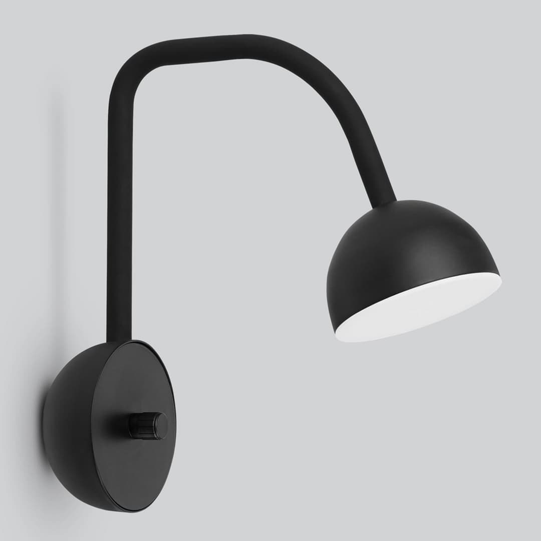 Blush Wandleuchte Matt Black - Northern - Wohnzimmer - Design - Metall - Einflammig