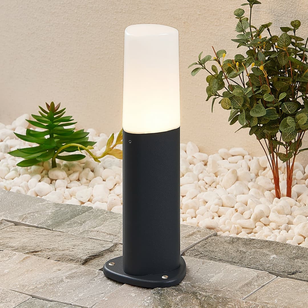 Obbie Gartenleuchte H30 Anthracite - Lucande - Modern - Metall - Einflammig